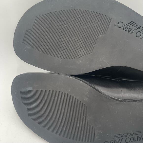 FRANCO SARTO Shoes Size 6 Bocca Loafers Leather Black Slip On Classic Office - Picture 14 of 16